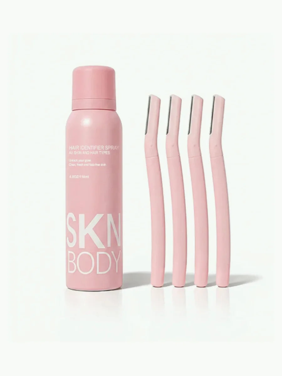 Original SKNBODY Hair Identifier Spray with facial razors